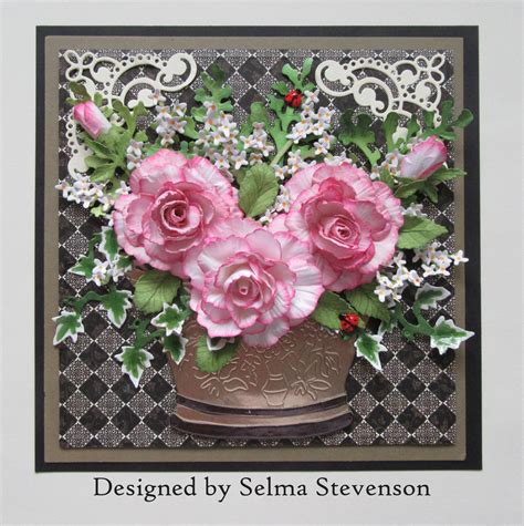 Selma's Stamping Corner and Floral Designs: Hybrid Tea Rose Bouquet