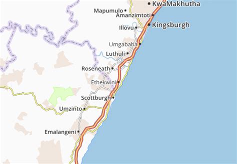 MICHELIN Ethekwini map - ViaMichelin