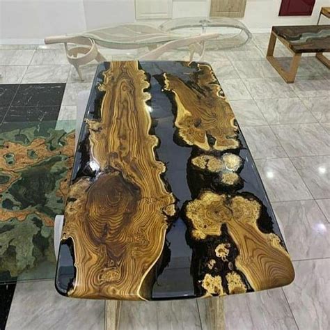 37 Stunning Resin Wood Table Design Ideas You Will Love - HMDCRTN