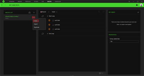 How to create or delete macros on Razer Synapse