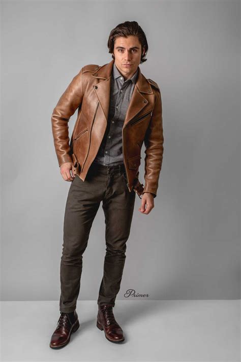 These 7 Complete Getups Prove You Can Pull Off a Brown Leather Jacket | Leather jacket outfit ...