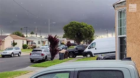 Tornado Sends Debris Flying South Of L.A. - Videos from The Weather Channel