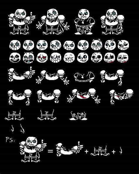 underswap sans sprites by imoops155 on DeviantArt