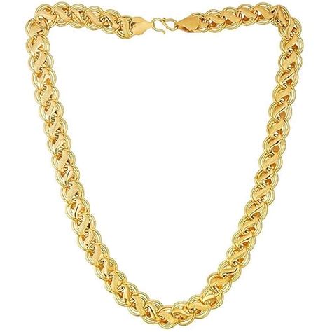 Buy Zukhruf Fashion Gold Plated Chain for Men & Boys (Gold) at Amazon.in