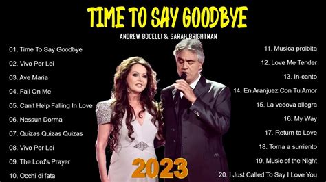 Andrea Bocelli & Sarah Brightman Greatest Hits Full Album 🔥 # ...