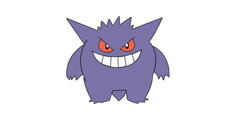 How To Draw Pokemon Gengar Easy - PELAJARAN