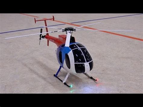 RC SCALE 1:18 HUGHES 500E MODEL HELICOPTER 450 SIZE INDOOR FLIGHT DEMONSTRATION - YouTube