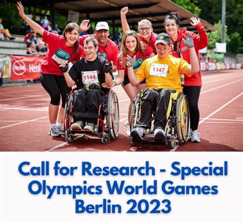 Call for Research - Special Olympics World Games Berlin 2023 - IFAPA