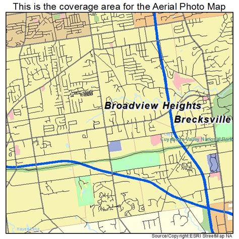 Aerial Photography Map of Broadview Heights, OH Ohio