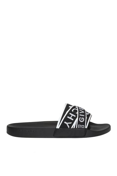 Givenchy Branded Slides in Black & White (Black) for Men - Save 45% - Lyst