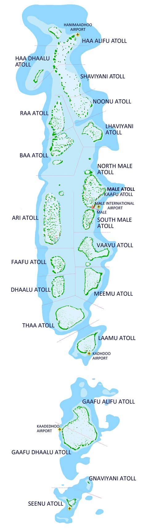 Maps of Maldives | Detailed map of Maldives in English | Tourist map of ...