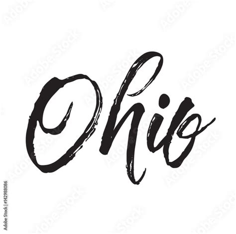 ohio, text design. Vector calligraphy. Typography poster. vector de ...