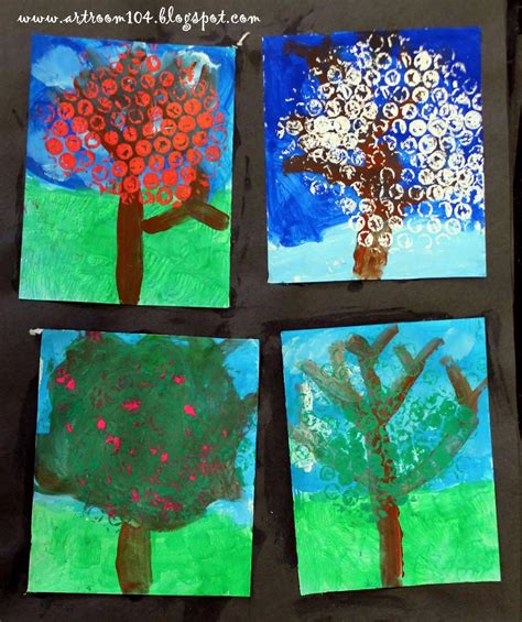 Art Room 104: Kindergarten: Four Seasons Project