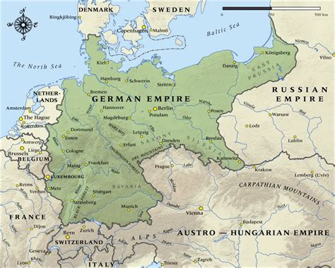 German Empire Map In 1914 - Mapsof.Net