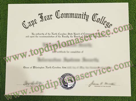 Best Known Ways to Get Fake Cape Fear Community College diploma