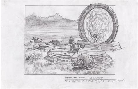 Stargate concept art | Stargate, Alien artifacts, Stargate universe