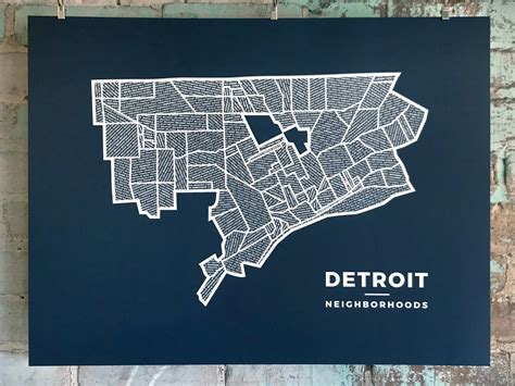 Detroit Neighborhoods Map