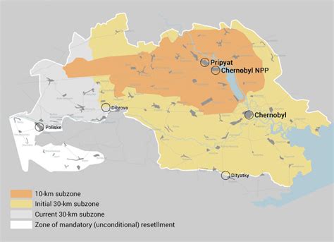 Chernobyl Exclusion Zone Map