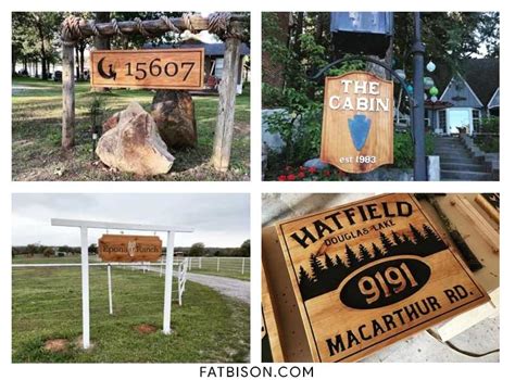 Signs for Private Driveway | Custom Wood Signs | Fat Bison Workshop