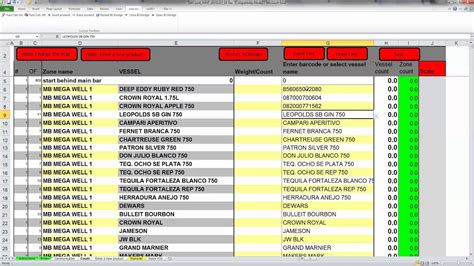 Liquor Inventory Spreadsheet Excel ~ MS Excel Templates