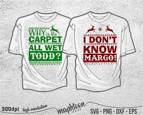 Christmas Vacation Todd and Margo Svg Couple Christmas Svg - Etsy