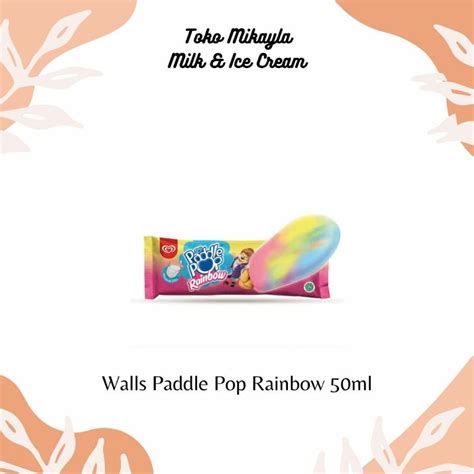 Jual Walls Paddle Pop Rainbow 50ml Es Krim Pelangi | Shopee Indonesia