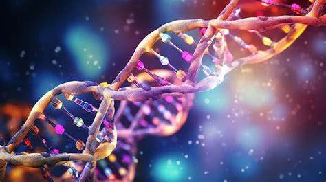 Premium AI Image | DNA molecule 3d background