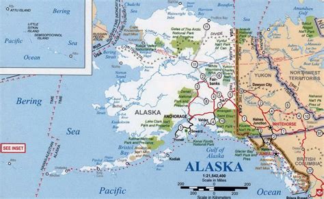 Detailed map of Alaska state with national parks | Alaska state | USA | Maps of the USA | Maps ...