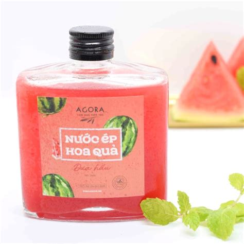 NƯỚC ÉP DƯA HẤU TƯƠI / Watermelon Juice Tiệm Agora - Healthy Eat Clean