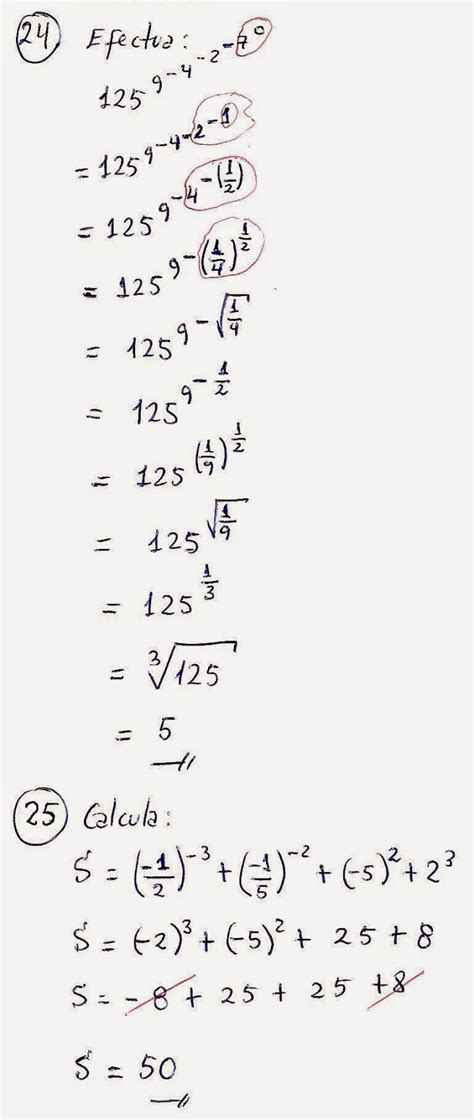 Teoria De Exponentes Ejercicios Resueltos Pdf | Images and Photos finder