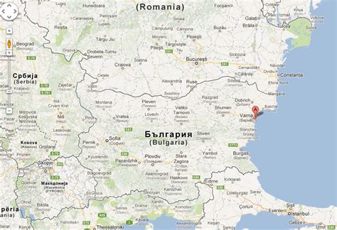 Varna Map - Bulgaria