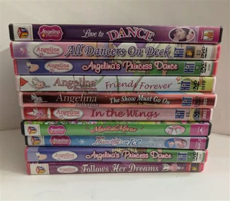 LOT OF 10 Angelina Ballerina Dvds- Friends Forever, Princess Dance,In ...