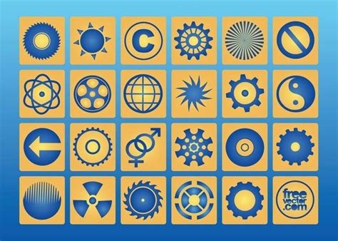 Circle Icons Free Vector