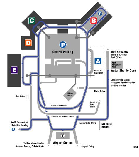 Boston-General Edward Lawrence Logan International Airport Map - Boston-General Edward Lawrence ...