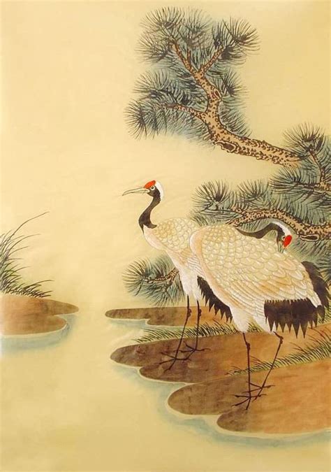 Chinese Crane Painting crane 2336106, 55cm x 40cm(22〃 x 16〃)