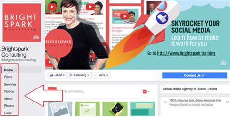 Facebook Page Templates For Business Pages - Brightspark Consulting