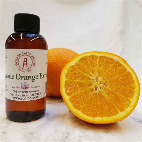 Organic Orange Extract 4 oz - Vanilla, Saffron Imports