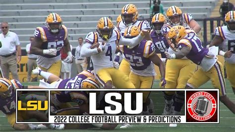 LSU Tigers 2022 College Football Season Predictions