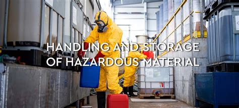 Handling and Storage of Hazardous Materials (Rules & Regulations)