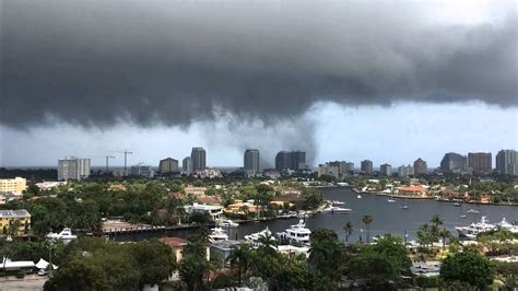 Tornado at Fort Lauderdale Beach 10x speed, 3/19/ 2016 - YouTube