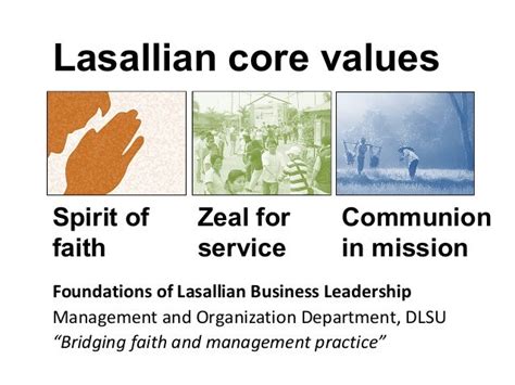 Lasallian Core Values