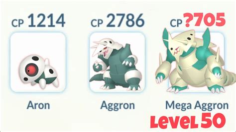 LeveL 50 MEGA AGGRON Evolution Line is Truly a Nightmare! 😎 (Pokemon Go ...