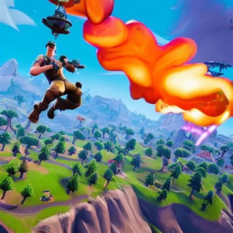 fortnite jonesy destroying the twin towers | Stable Diffusion