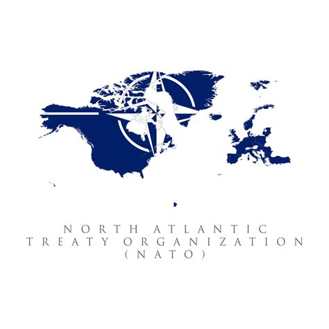 North Atlantic Treaty Organization, NATO, member countries highlighted by blue in world ...