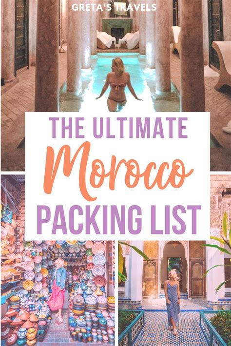 What To Wear In Morocco: The Ultimate Morocco Packing List For Every Season | Morocco packing ...