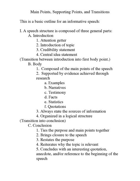 Example Of Demonstrative Speech