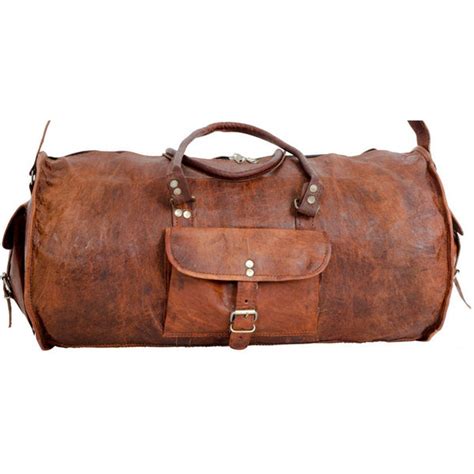 Vintage Leather Duffle Bag 22" | High On Leather