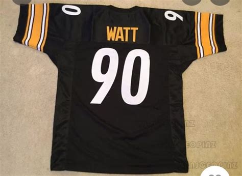 Pin by Michael Fernandez on TJ Watt #90 | Jersey, Custom sports jerseys, Black