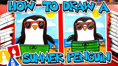 Art Hub How To Draw A Penguin - Penguins are birds that use use their wings to swim through the ...