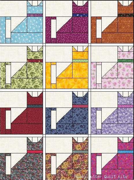 Free Printable Cat Quilt Patterns 34 Best Images About Quilts: Cats And ...